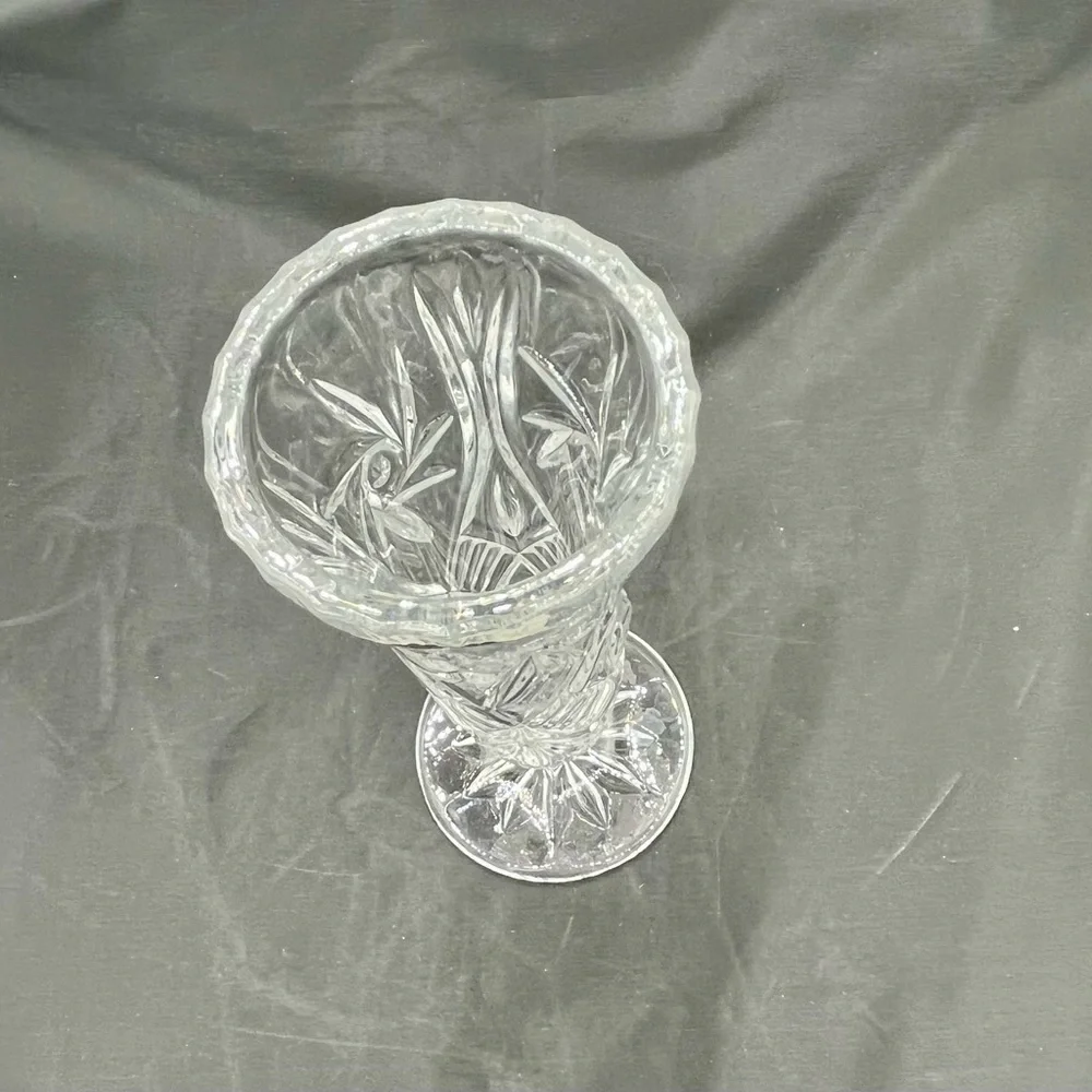 Vintage Bohemia Crystal Czech Republic Bud Vase